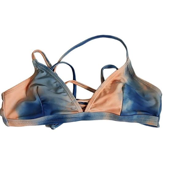 Nasty Gal Tie Dye Triangle Strappy Bikini Set Size 2 - Picture 5 of 11